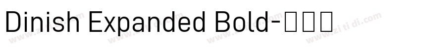 Dinish Expanded Bold字体转换
